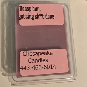 Messy bun getting shit done wax melt